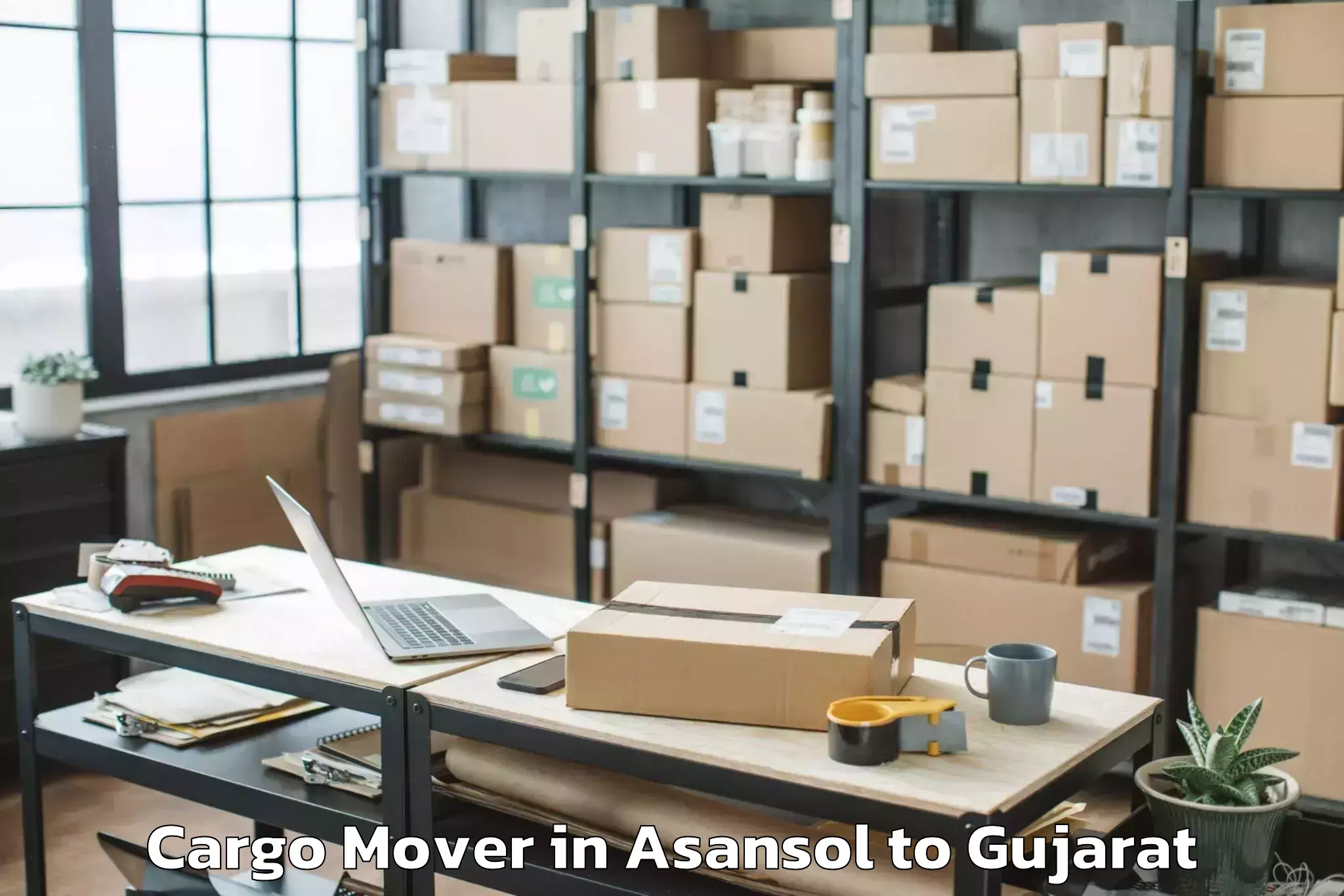 Top Asansol to Bhavnagar Airport Bhu Cargo Mover Available